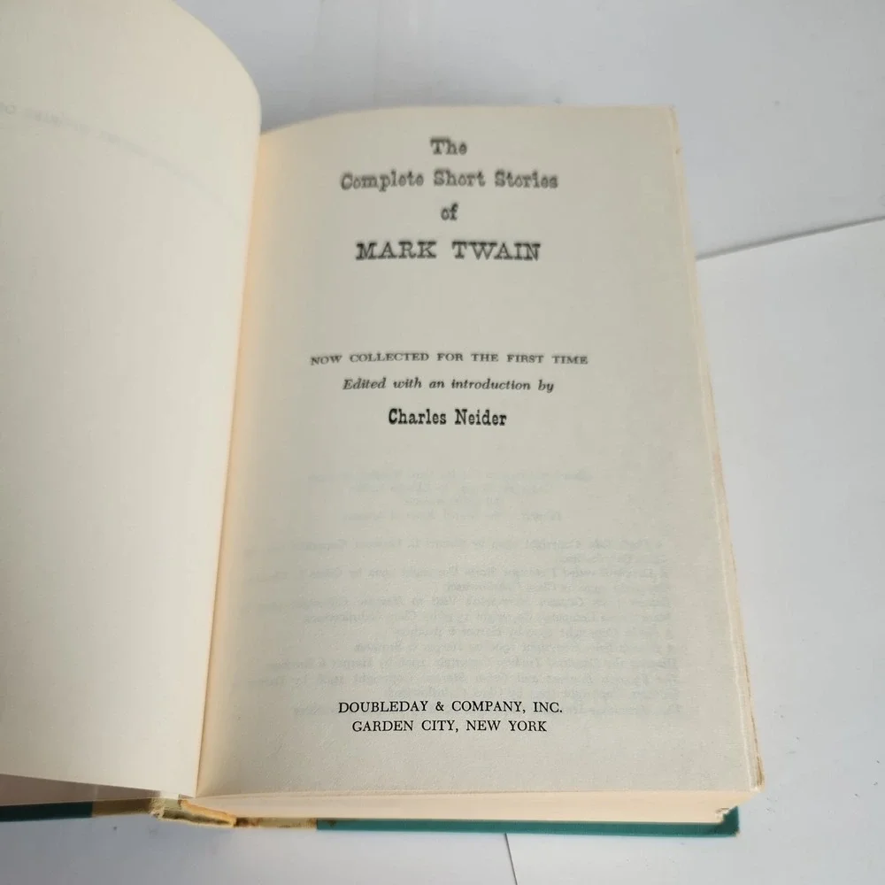 The Complete Short Stories of Mark Twain,‎ Editor Charles Neider, Hardcover 1957